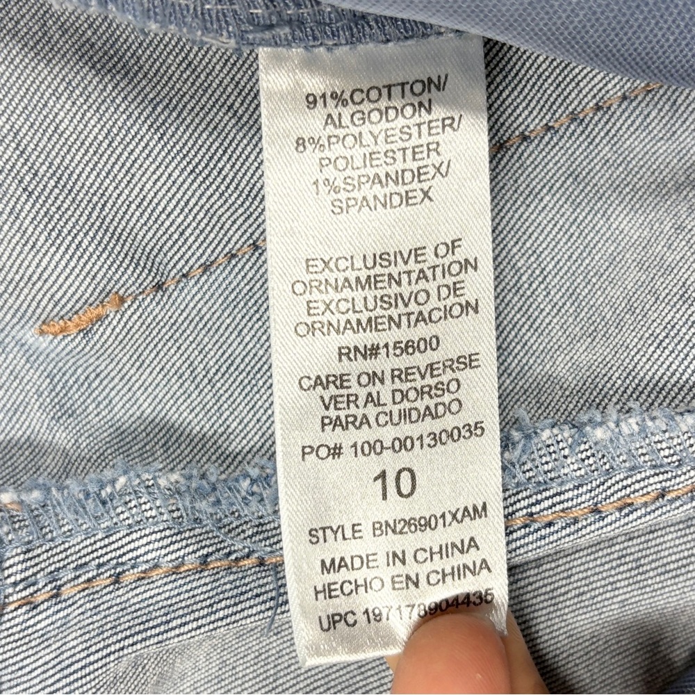 Democracy Ab Technology High Rise Wide Leg Jeans Size 10 Light Wash Stretch - Picture 10 of 12